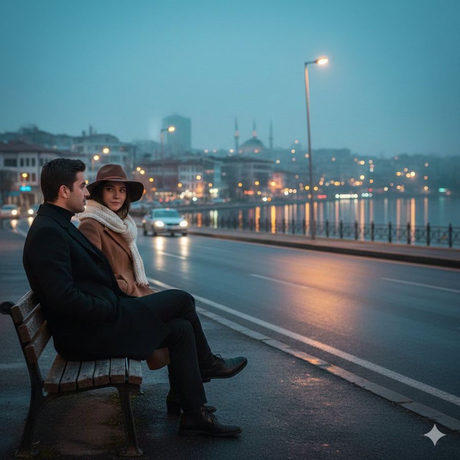 Cinematic Evening Scene in Istanbul Turkey — Nano Banana Pro image prompt example