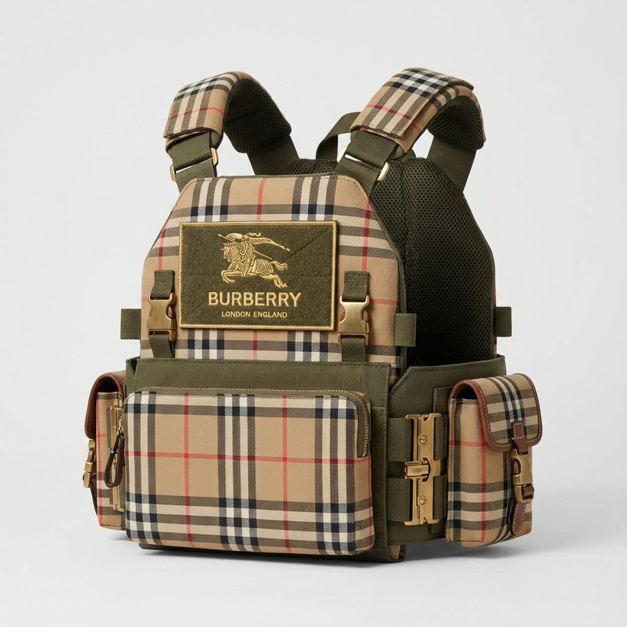 Burberry Battle Vest — Nano Banana Pro image prompt example