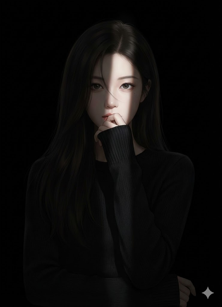 Hyperrealistic Realistic-anime Portrait of a Female Character — Nano Banana Pro image prompt example
