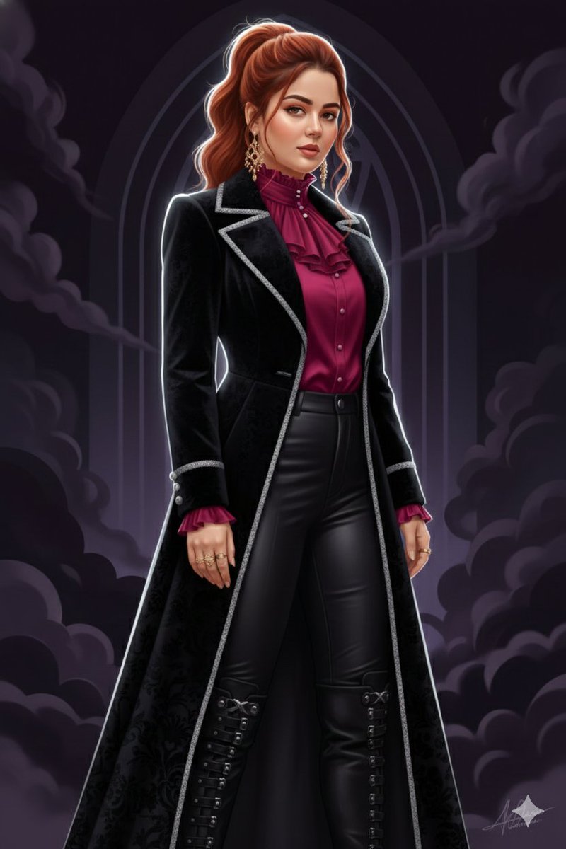 Same Persons, New Intense Gothic Pose — Nano Banana Pro image prompt example