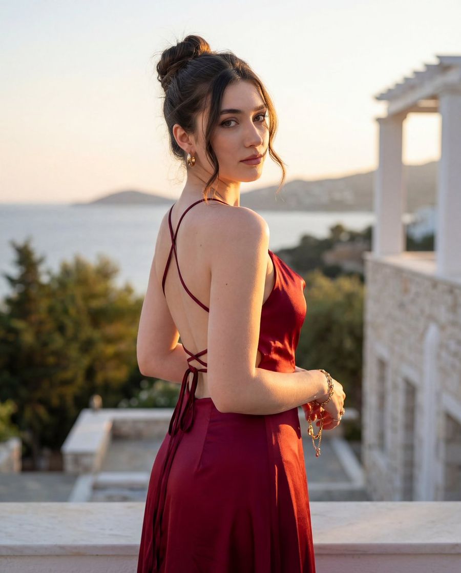 Elegant Messy Bun with Soft Loose Strands Framing the Face — Nano Banana Pro image prompt example