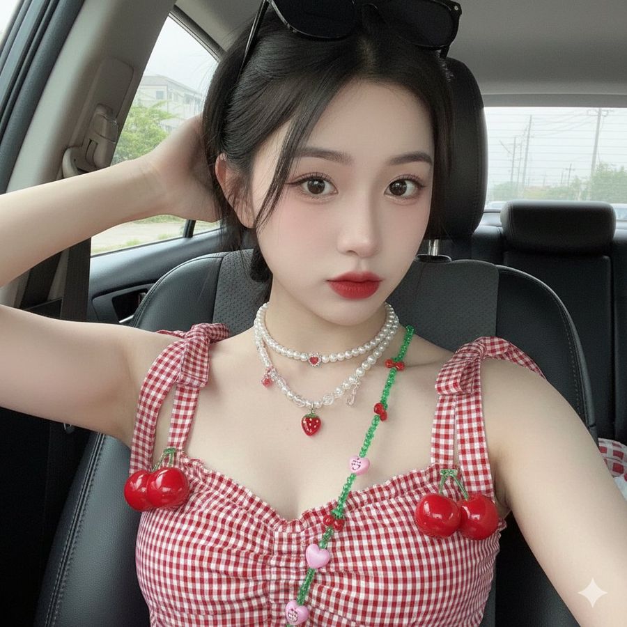 Young East Asian Woman with Fair Skin, Delicate Features, Large — Nano Banana Pro image prompt example