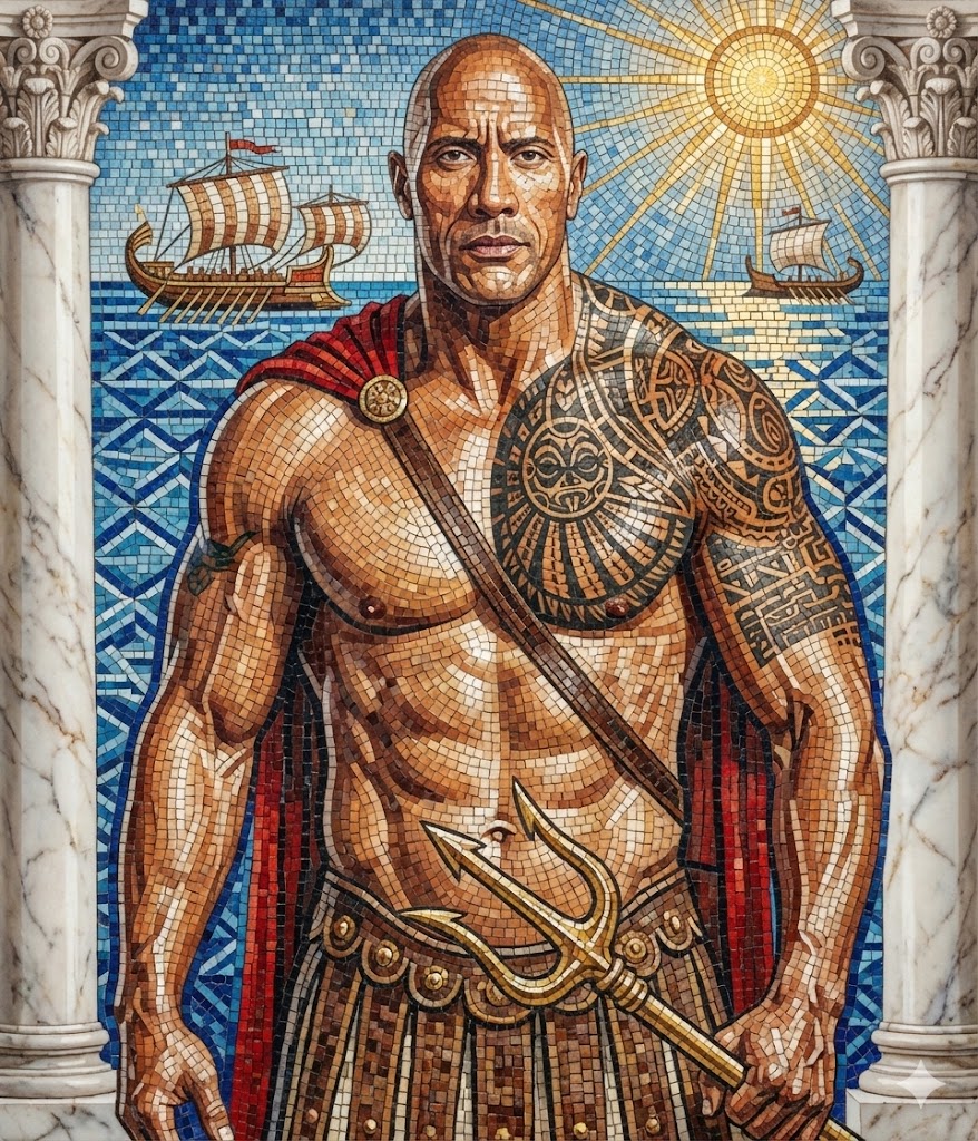 Subject from the Uploaded Image, Reimagined as a Roman God or Epic — Nano Banana Pro image prompt example