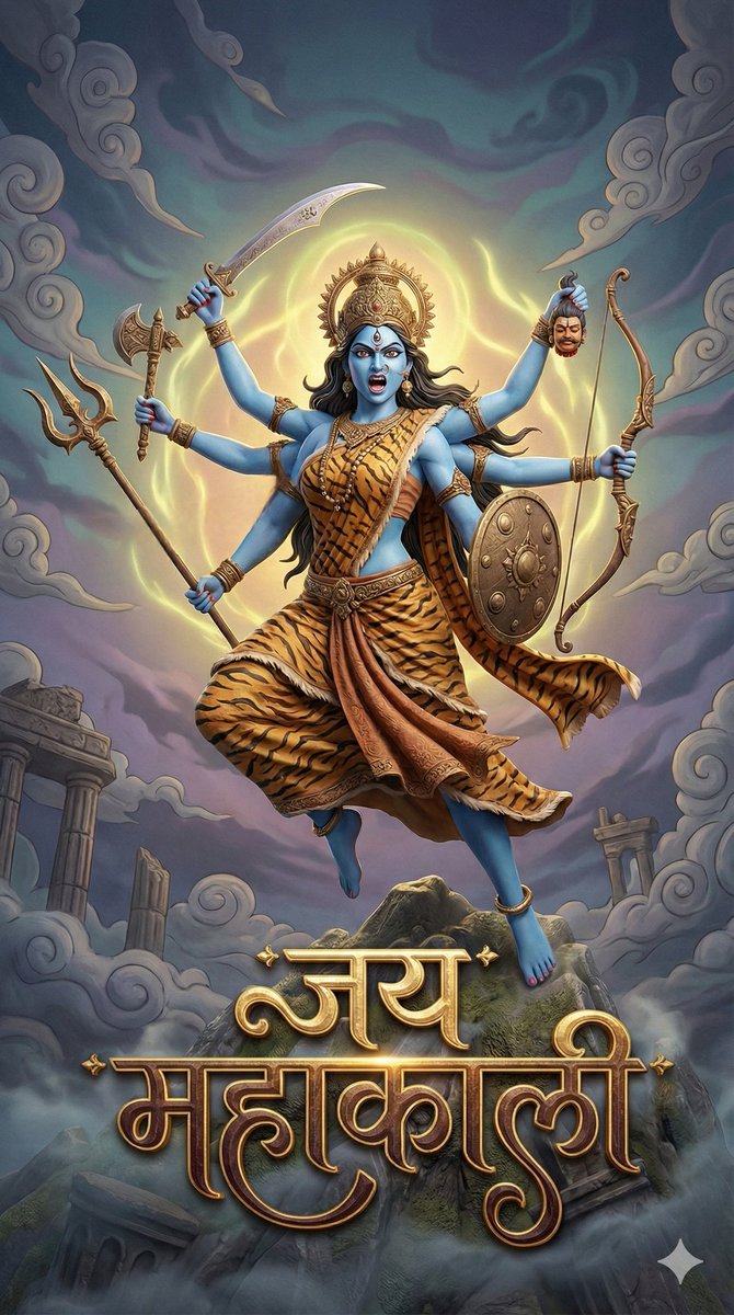 3d Fantasy Image Of Goddess Mahakali — Nano Banana Pro image prompt example