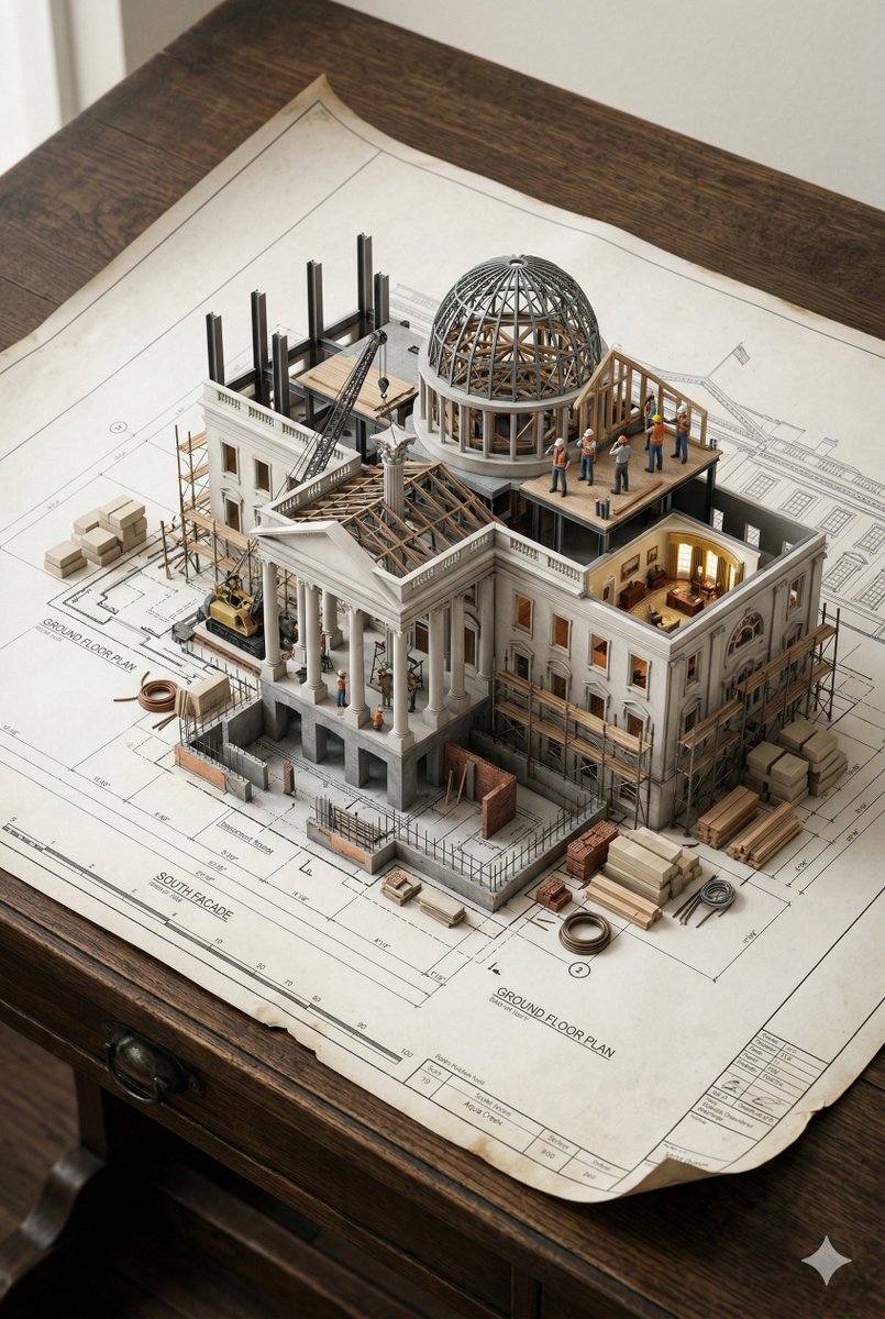 3d Miniature Architectural Blueprint Prompt — Nano Banana Pro image prompt example