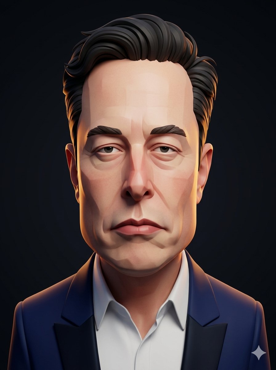 3d Stylized Caricature Portrait — Nano Banana Pro image prompt example