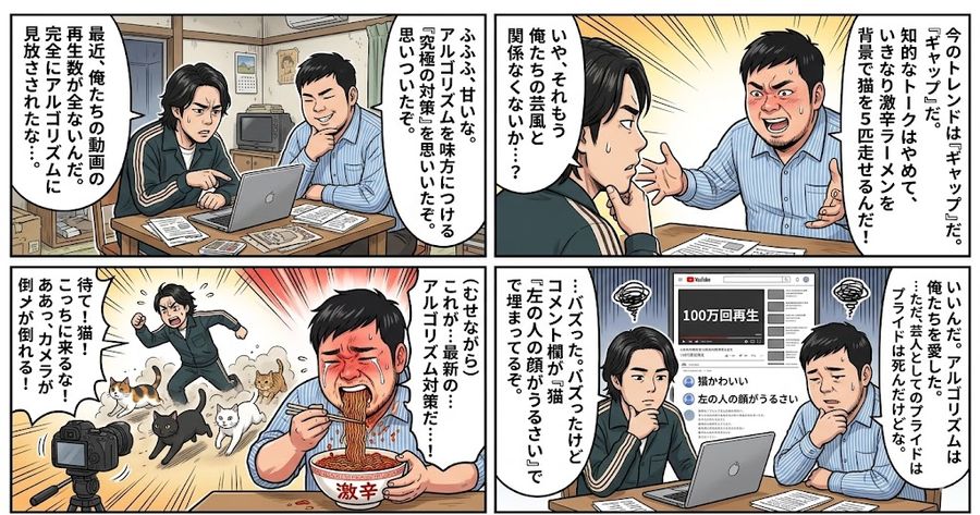 4 Panel Manga Prompt The Formula For Buzz — Nano Banana Pro image prompt example