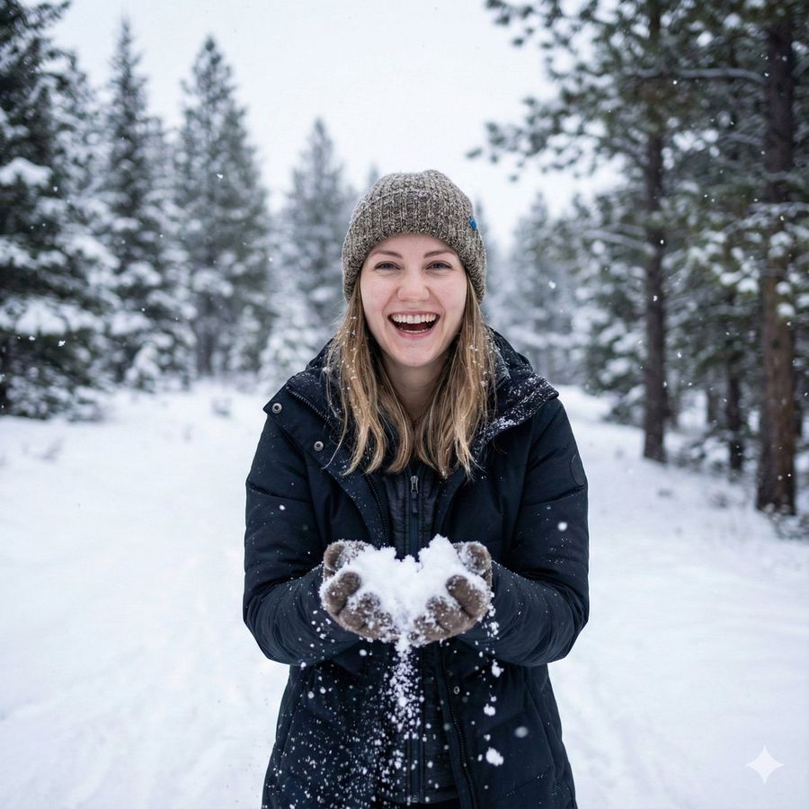 High Resolution, Ultra-detailed, Smooth Snow Particle Rendering — Nano Banana Pro image prompt example