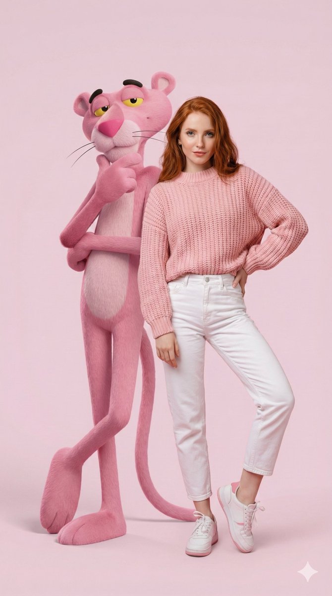 Pink Panther — Nano Banana Pro image prompt example