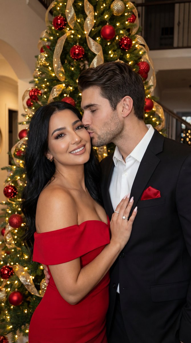 Photorealistic Couple Holiday Editorial — Nano Banana Pro image prompt example