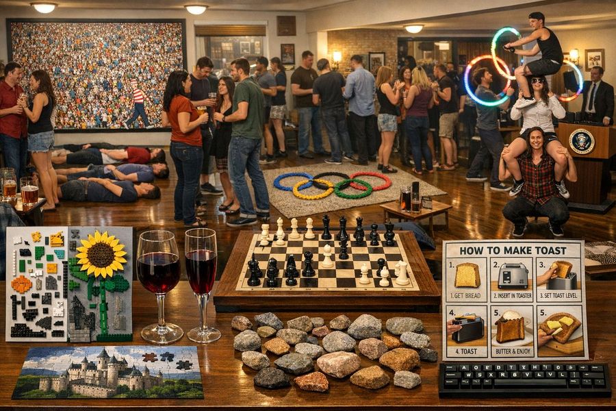 Large, Highly Detailed, Photorealistic Image of a Spacious, Crowded — Nano Banana Pro image prompt example