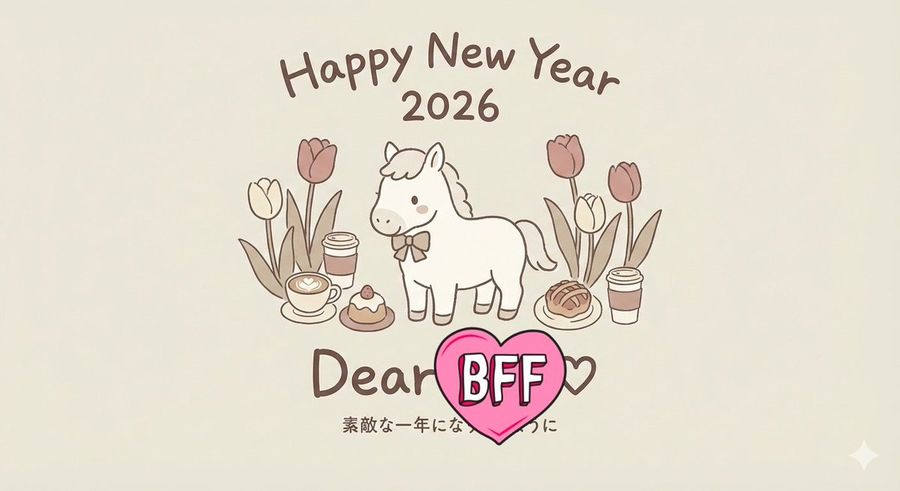 New Year's Greeting Illustration Including [Name] — Nano Banana Pro image prompt example
