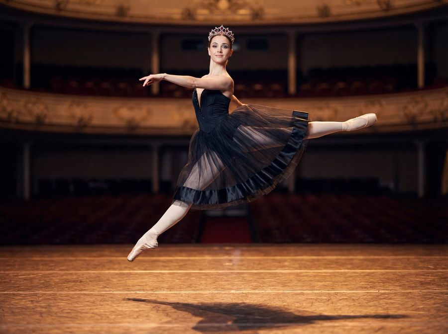 Master Prompt – Editorial Ballet Flight — Nano Banana Pro image prompt example