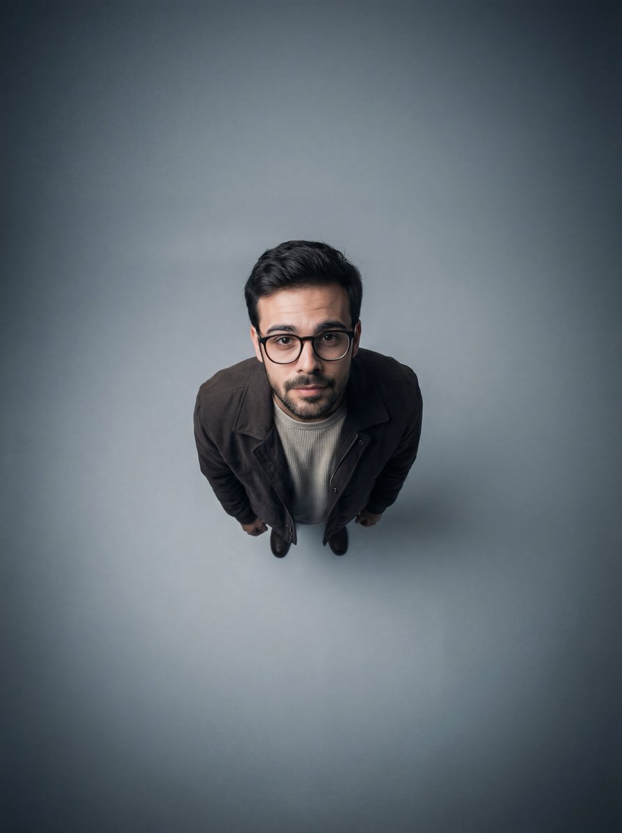 Isolation and Vulnerability Through Scale and Perspective — Nano Banana Pro image prompt example