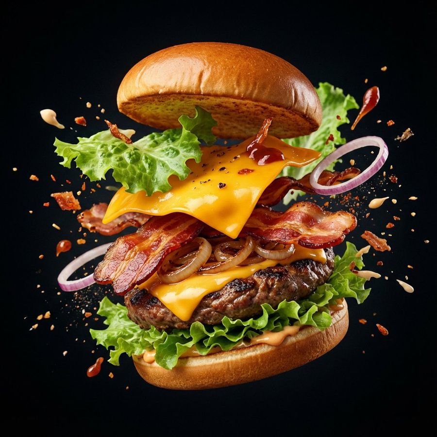 High-resolution Square (1:1) Food Poster of (YOUR MEAL) — Nano Banana Pro image prompt example