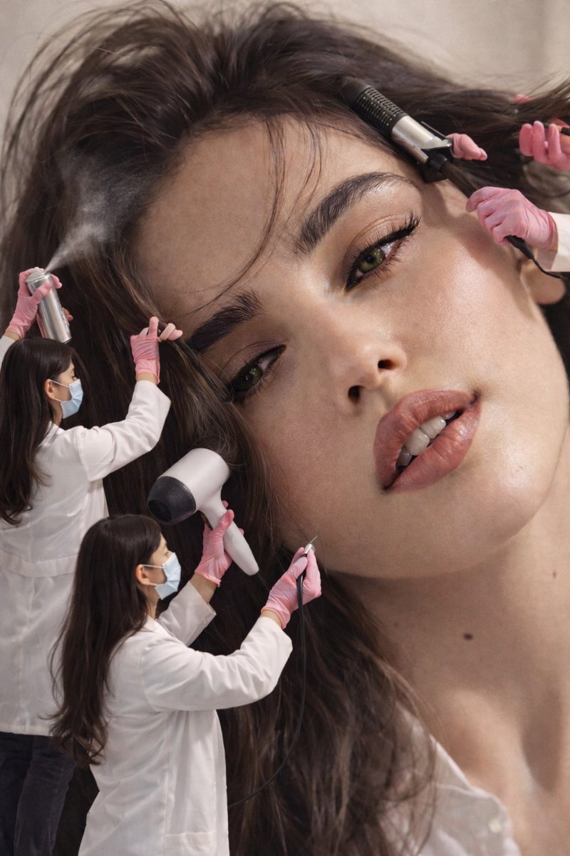 Surreal Editorial Fashion / Beauty Concept — Nano Banana Pro image prompt example