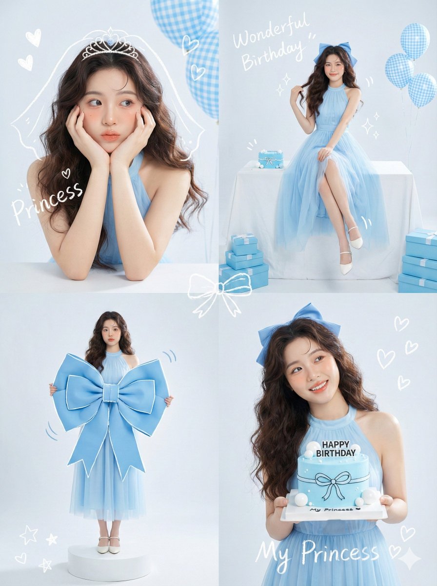 Korean Idol Studio Portrait Style, Soft High-key Lighting, Pastel — Nano Banana Pro image prompt example