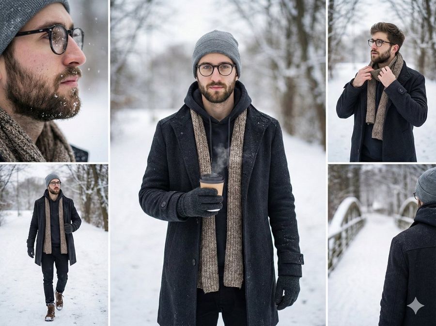 Young Man in His Mid 20S, Natural Features, Confident and Relaxed — Nano Banana Pro image prompt example