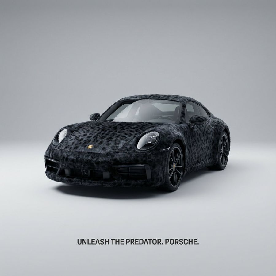High-quality Studio Photograph of a [BRAND] Fully Covered — Nano Banana Pro image prompt example