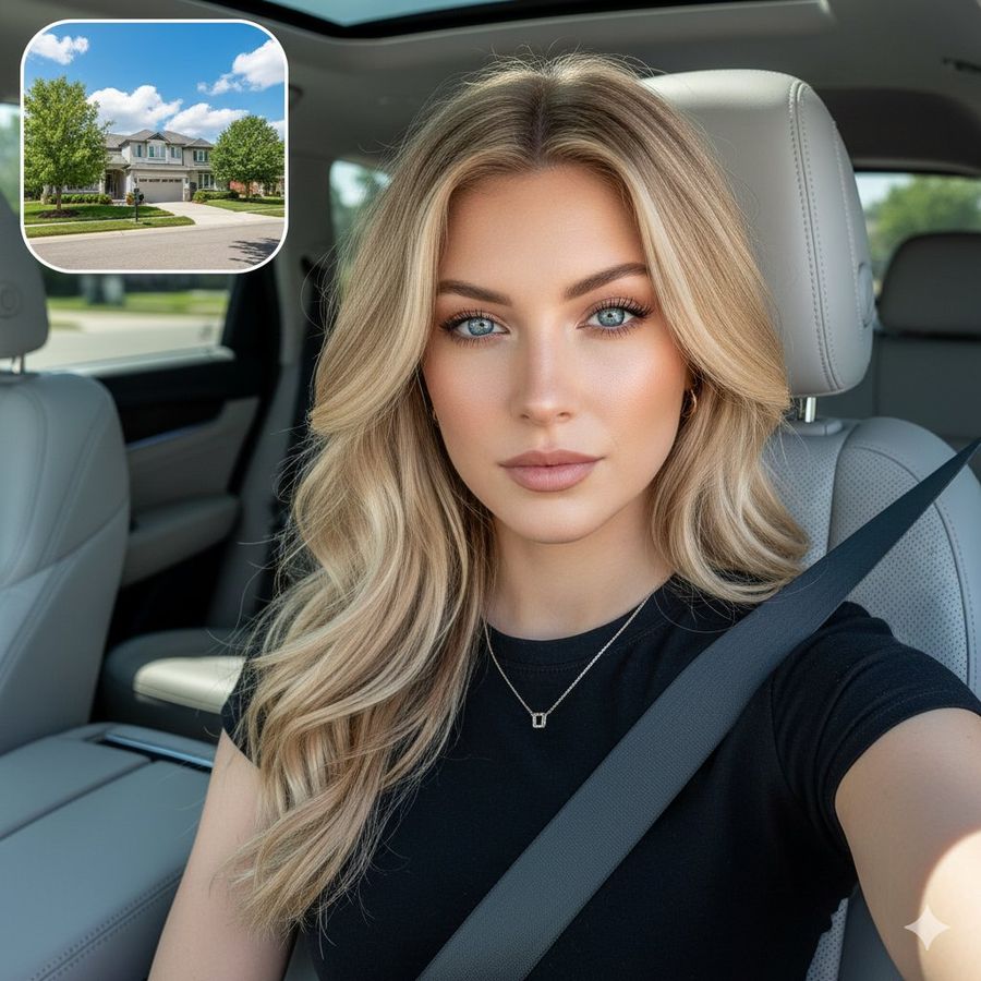 Hyper-realistic, Cinematic Selfie Portrait of a Beautiful Young Woman — Nano Banana Pro image prompt example