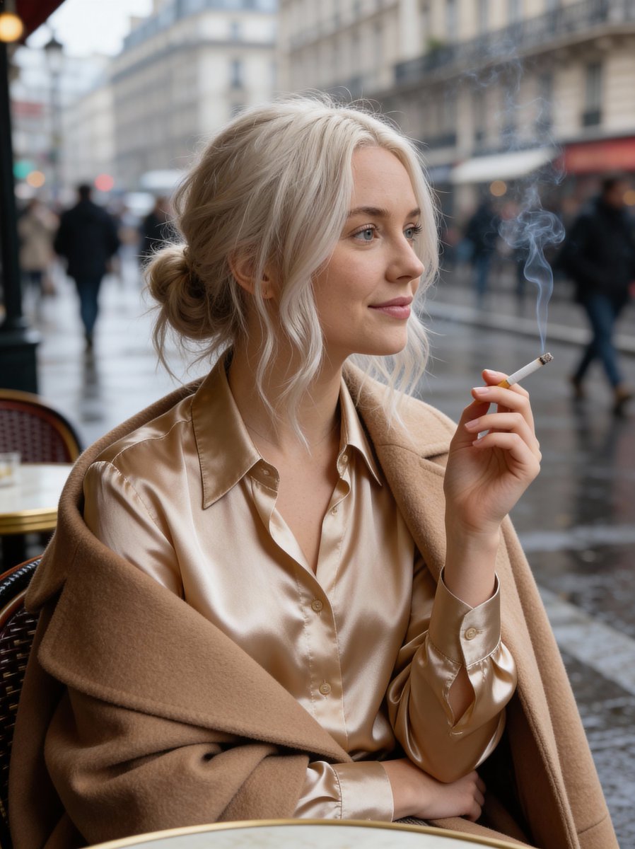 Cinematic Medium Shot of a Young Woman (Same Face,Hair ,Nose — Nano Banana Pro image prompt example