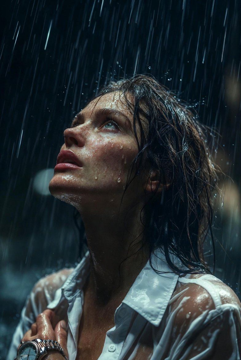 Hyper-realistic Cinematic Night Portrait — Nano Banana Pro image prompt example