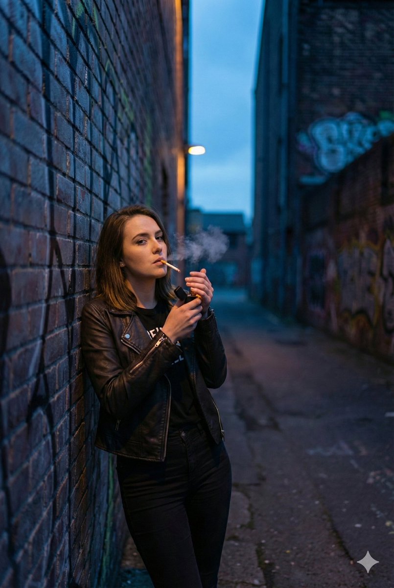 Alleyway Solitude — Nano Banana Pro image prompt example