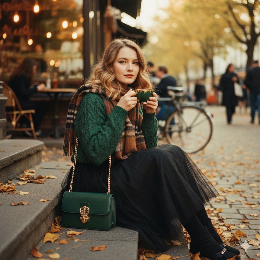 Cinematic 1970S-inspired Fashion Portrait of a Graceful Young Woman — Nano Banana Pro image prompt example