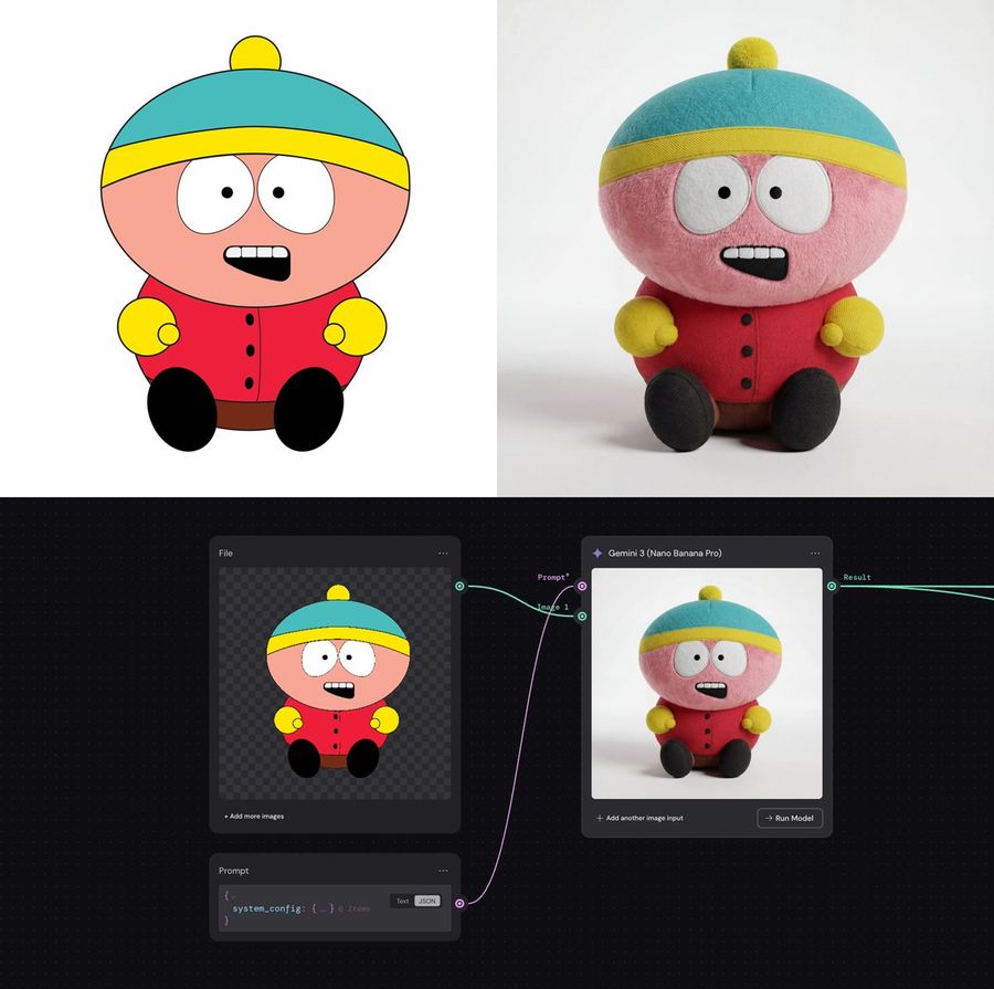 System Prompt That Turns 2D Vectors Into 8K 3D Plush, Simulates Real — Nano Banana Pro image prompt example