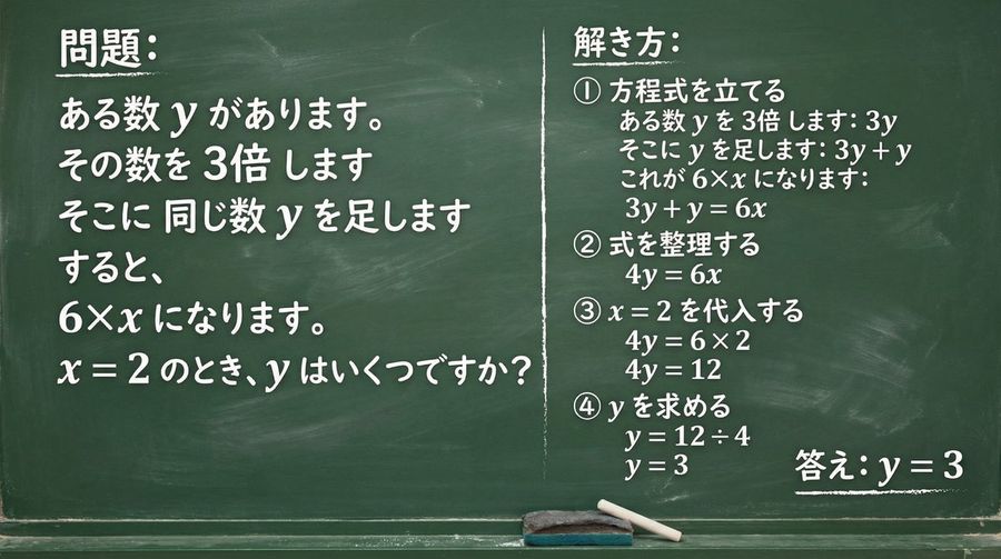 Write the Given Question on a Green Board with Chalk and Solve It — generated with Nano Banana Pro