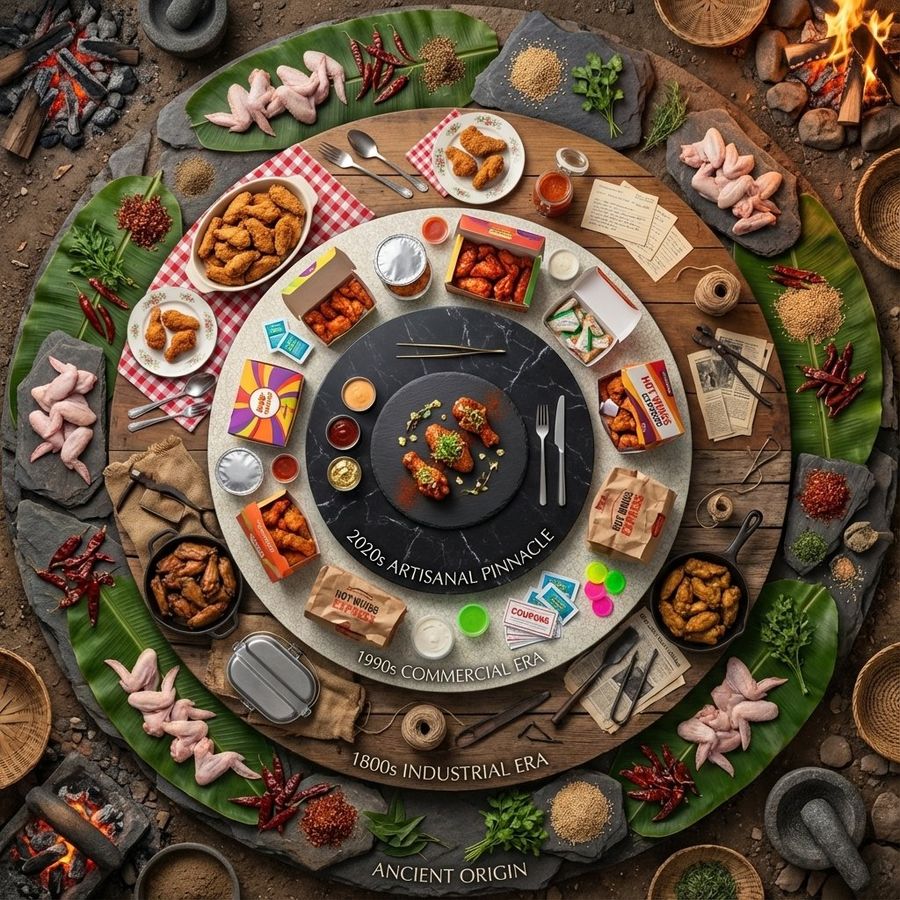 Input Variable: Spicy Chicken Wings — generated with Nano Banana Pro