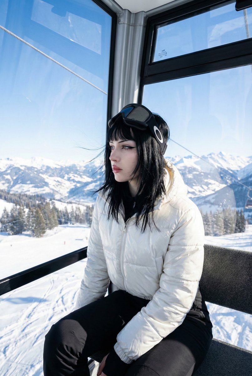 Ski Gondola Egirl Flux V4 — generated with Nano Banana Pro