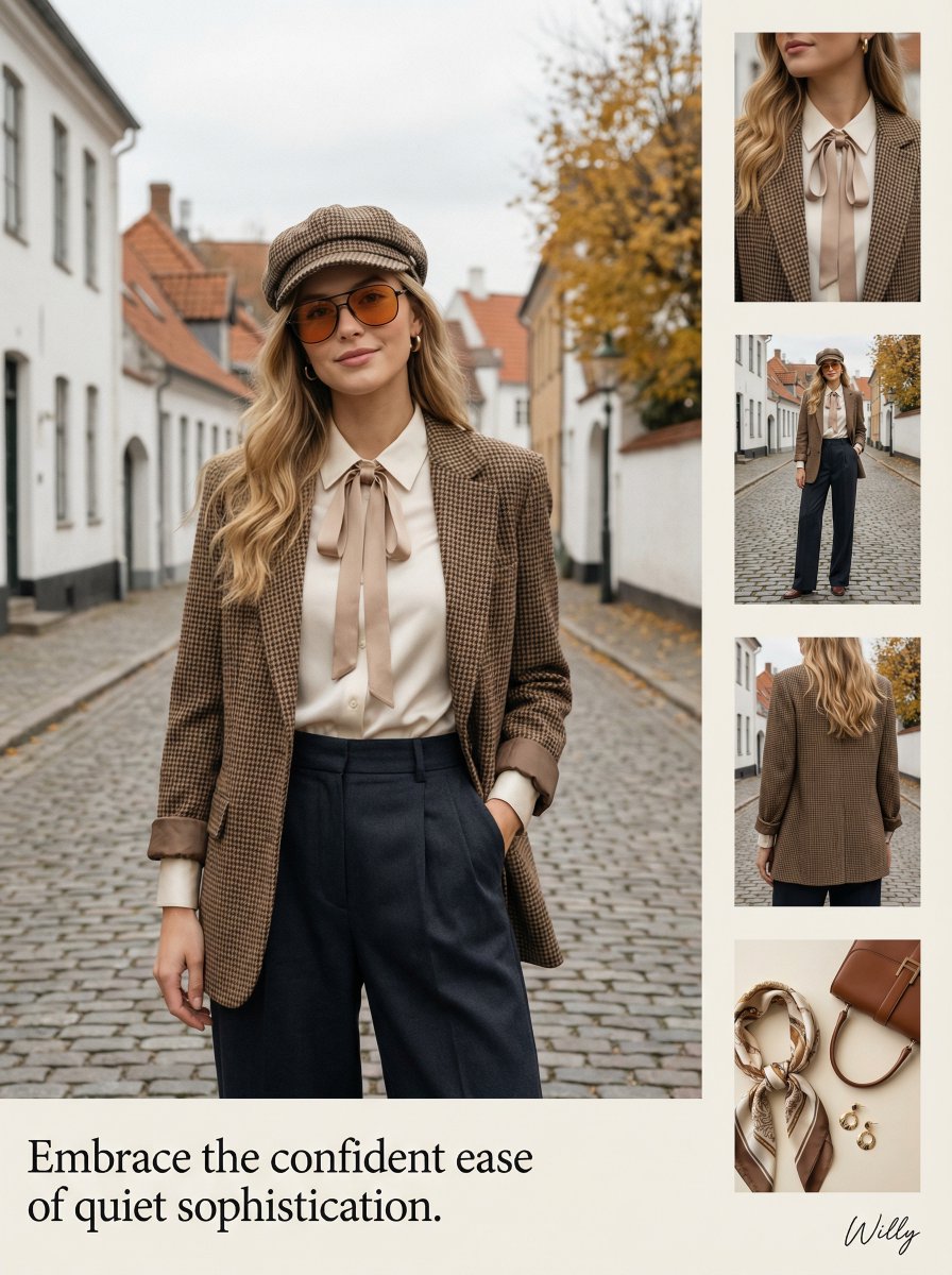 Stylish Young Woman with Long Wavy Blonde Hair as the Main Visual — Nano Banana Pro image prompt example