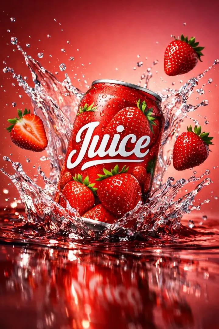 Ultra-realistic Cinematic Beverage Product Photography of a Vibrant — Nano Banana Pro image prompt example