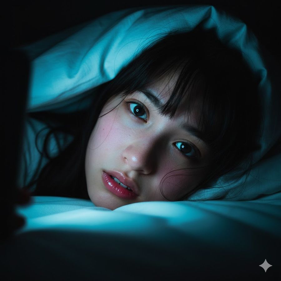 Cyber-Cyan Screen Glow — Nano Banana Pro image prompt example