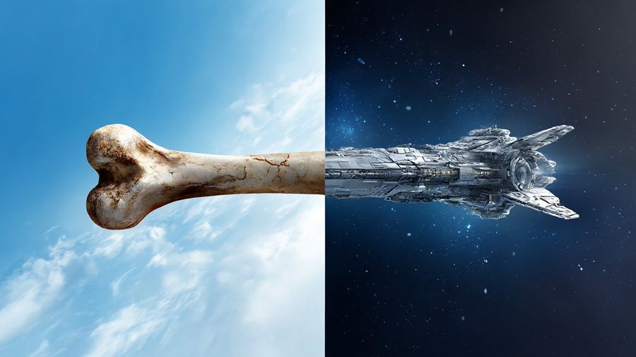 Photorealistic Image, Split Down the Middle — Nano Banana Pro image prompt example