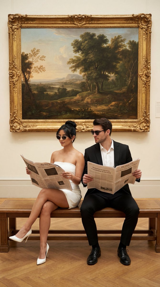Photorealistic Couple Editorial Campaign — Nano Banana Pro image prompt example