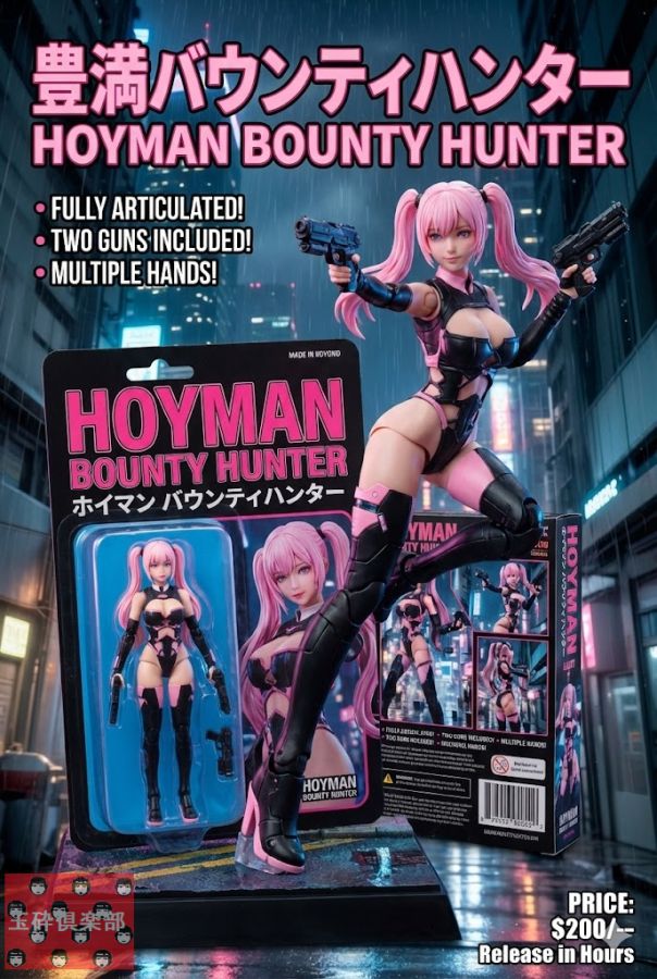 Advertisement Image for an Action Figure Product Introduction — Nano Banana Pro image prompt example