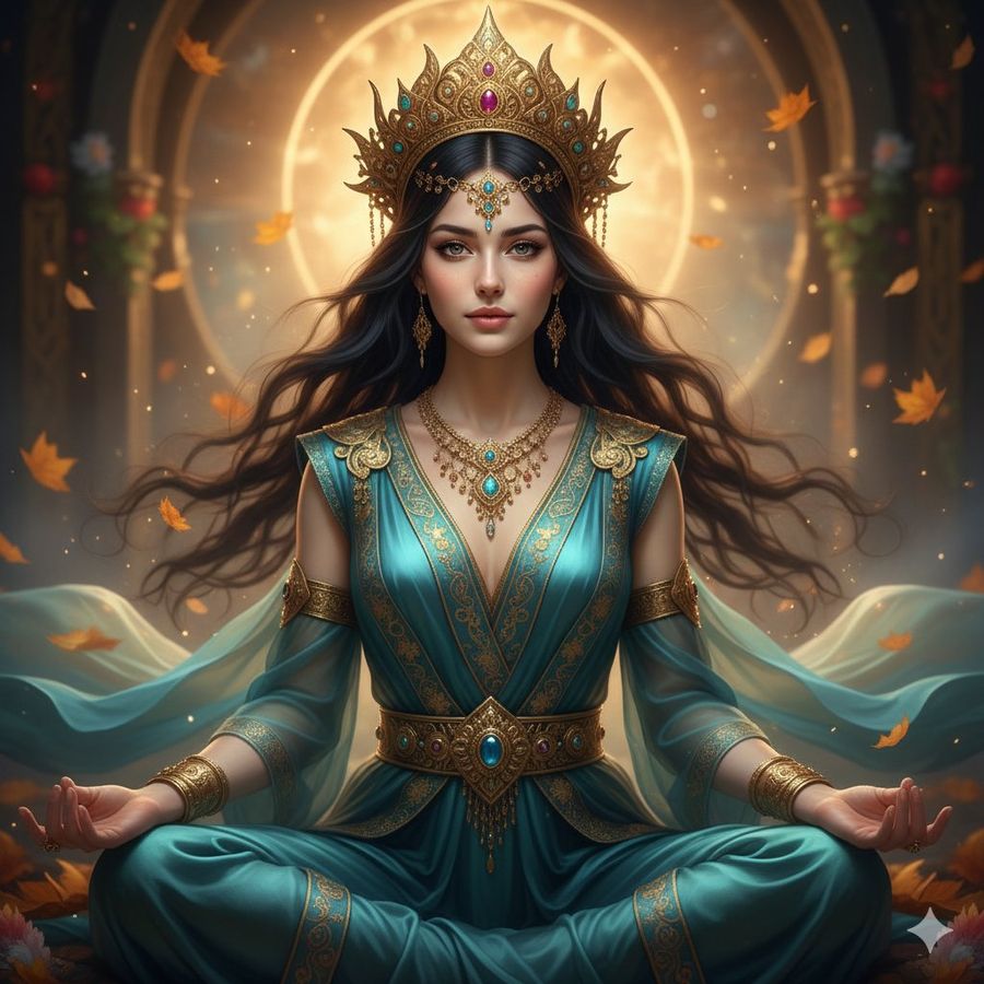 Ultra-realistic Fantasy Portrait of a Divine Woman Inspired — Nano Banana Pro image prompt example