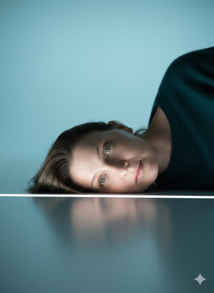 Surreal Minimalist Editorial Portrait with the Attached Face — Nano Banana Pro image prompt example