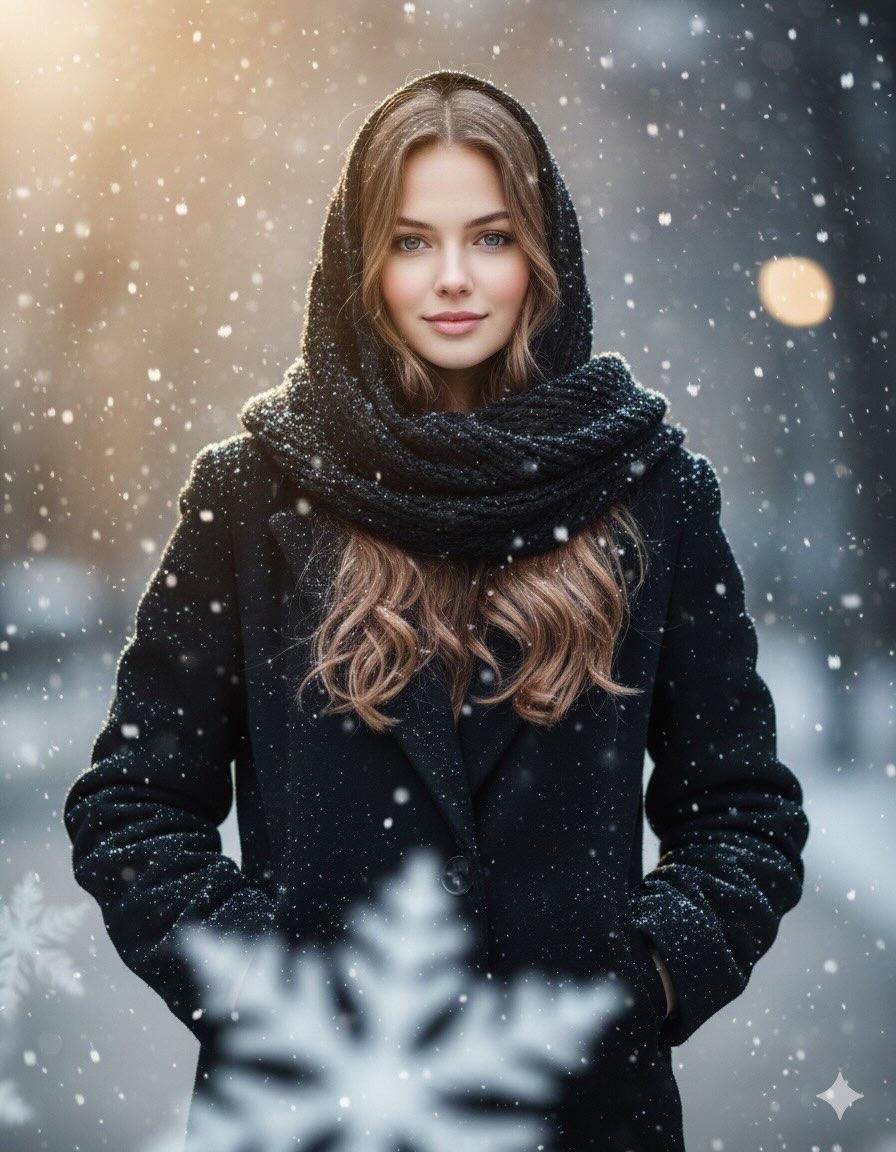 Long, Wavy Light-brown Hair — Nano Banana Pro image prompt example