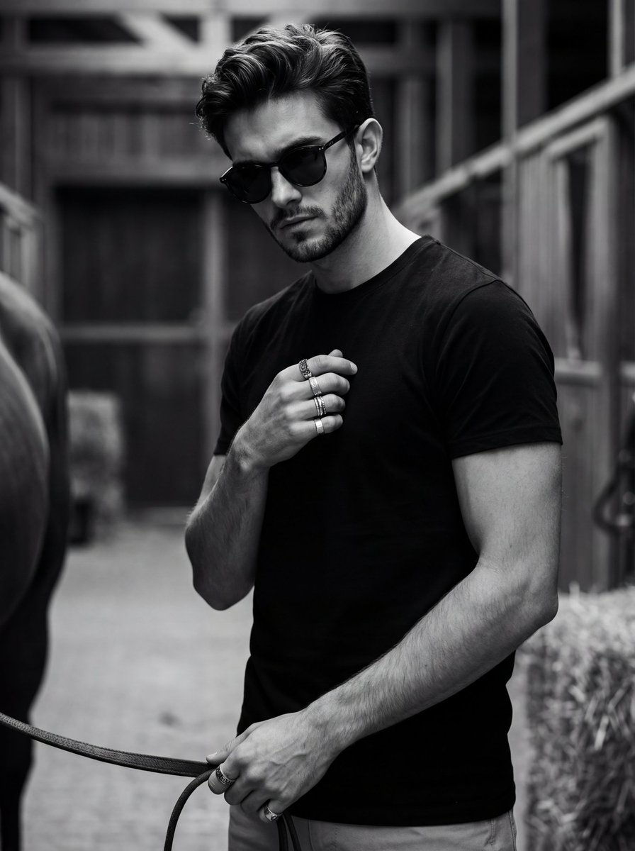 Ultra-realistic 8K Cinematic Black-and-white Portrait Photograph — Nano Banana Pro image prompt example