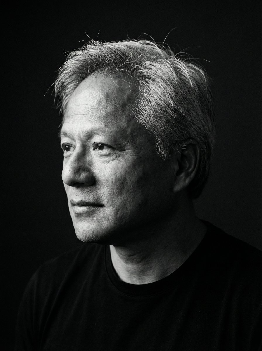 Black and White Portrait Photography Style, Using a Close-up — Nano Banana Pro image prompt example