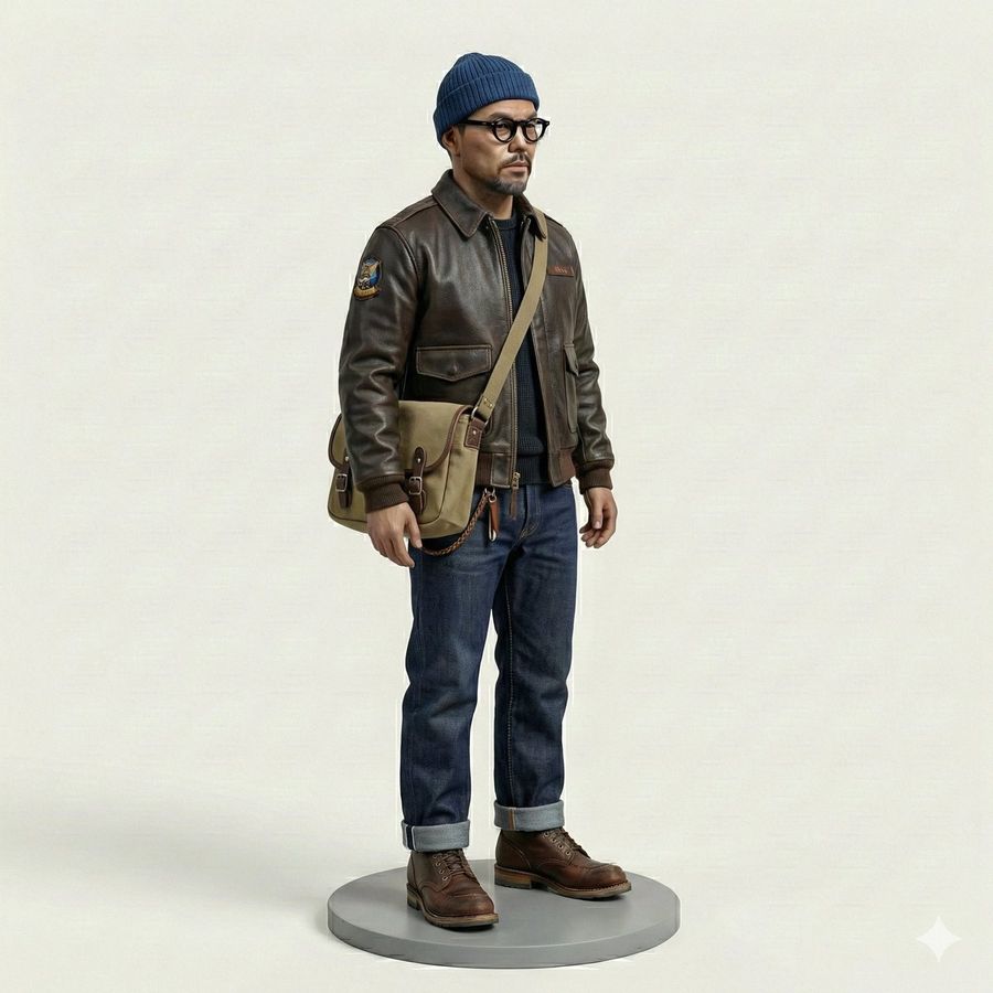 Miniature, Full-body, Isometric, Realistic Figurine of This Person — Nano Banana Pro image prompt example