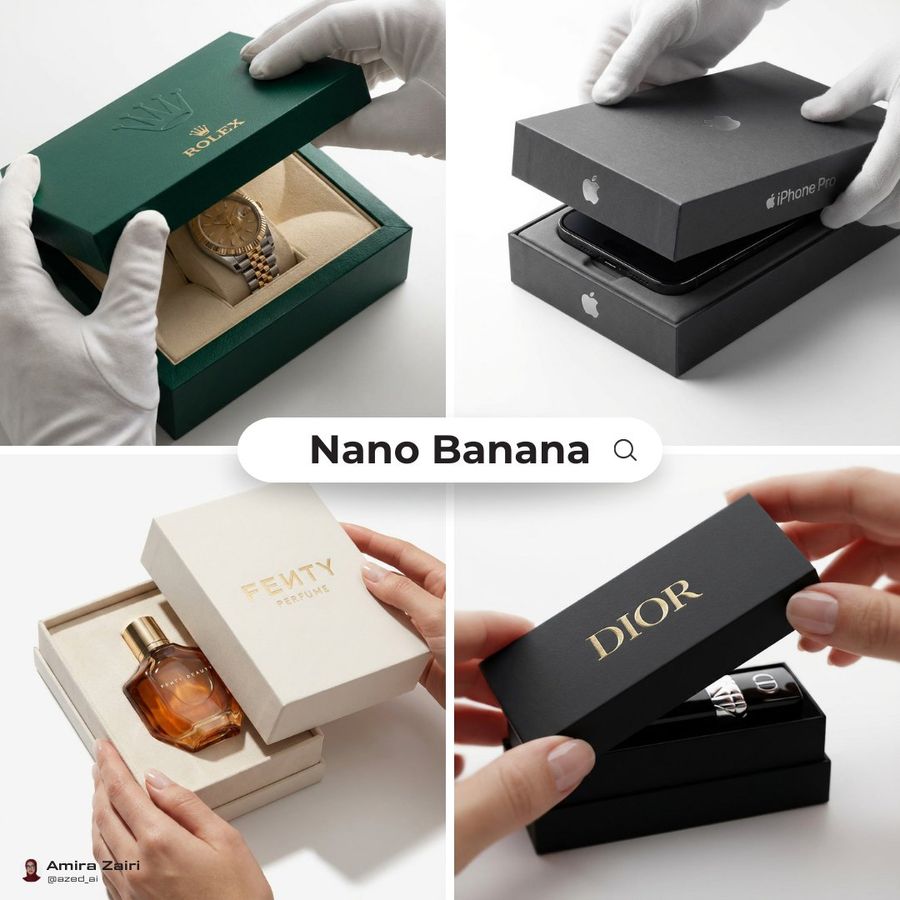 Luxury Packaging Reveal Using This Prompt 👇 — Nano Banana Pro image prompt example