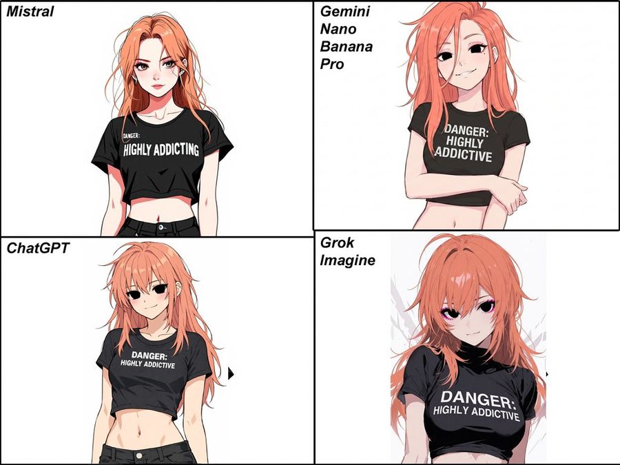 High-quality Anime Illustration of a Young Woman with Long, Messy — Nano Banana Pro image prompt example