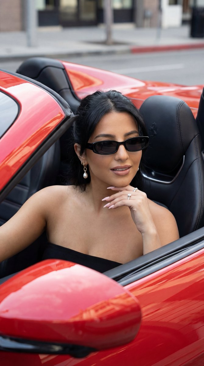 Photoreal High Fashion Luxury Car Editorial — Nano Banana Pro image prompt example
