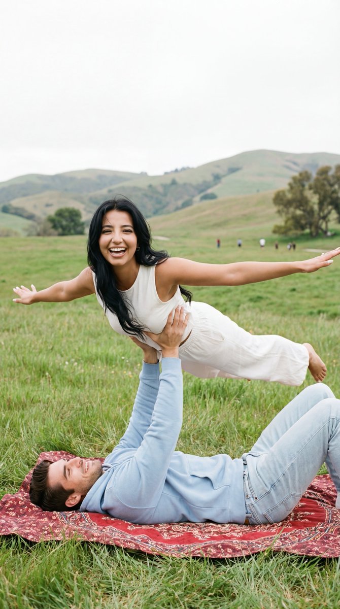 Photoreal Romantic Candid Outdoor — Nano Banana Pro image prompt example