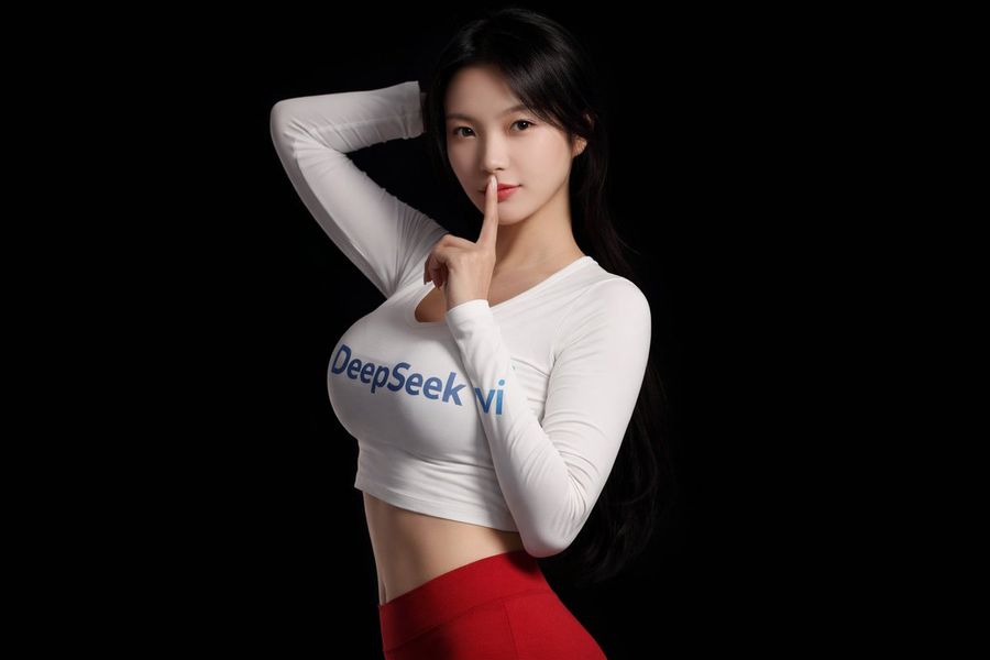 Refined Young Asian Woman (Figure 1) with Long Black Hair, Wearing — Nano Banana Pro image prompt example