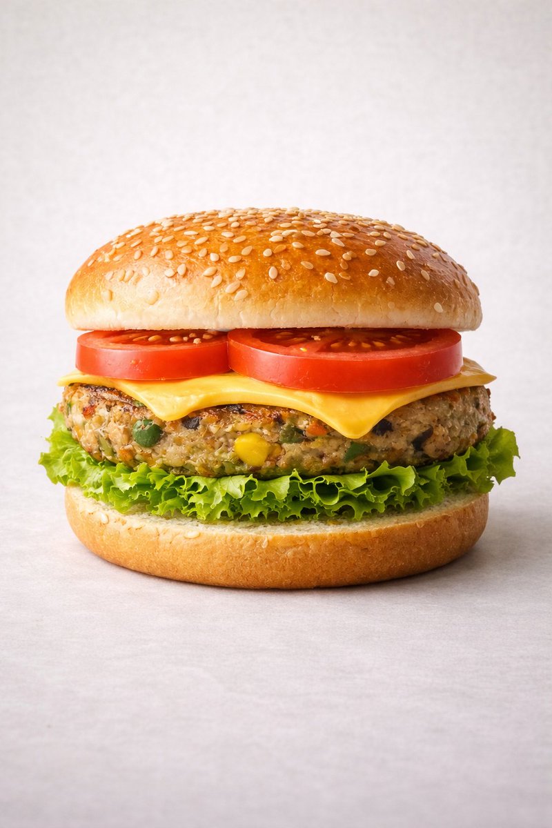 Motion Prompt: the Burger Start to Round Spin While Ingredients — Nano Banana Pro image prompt example